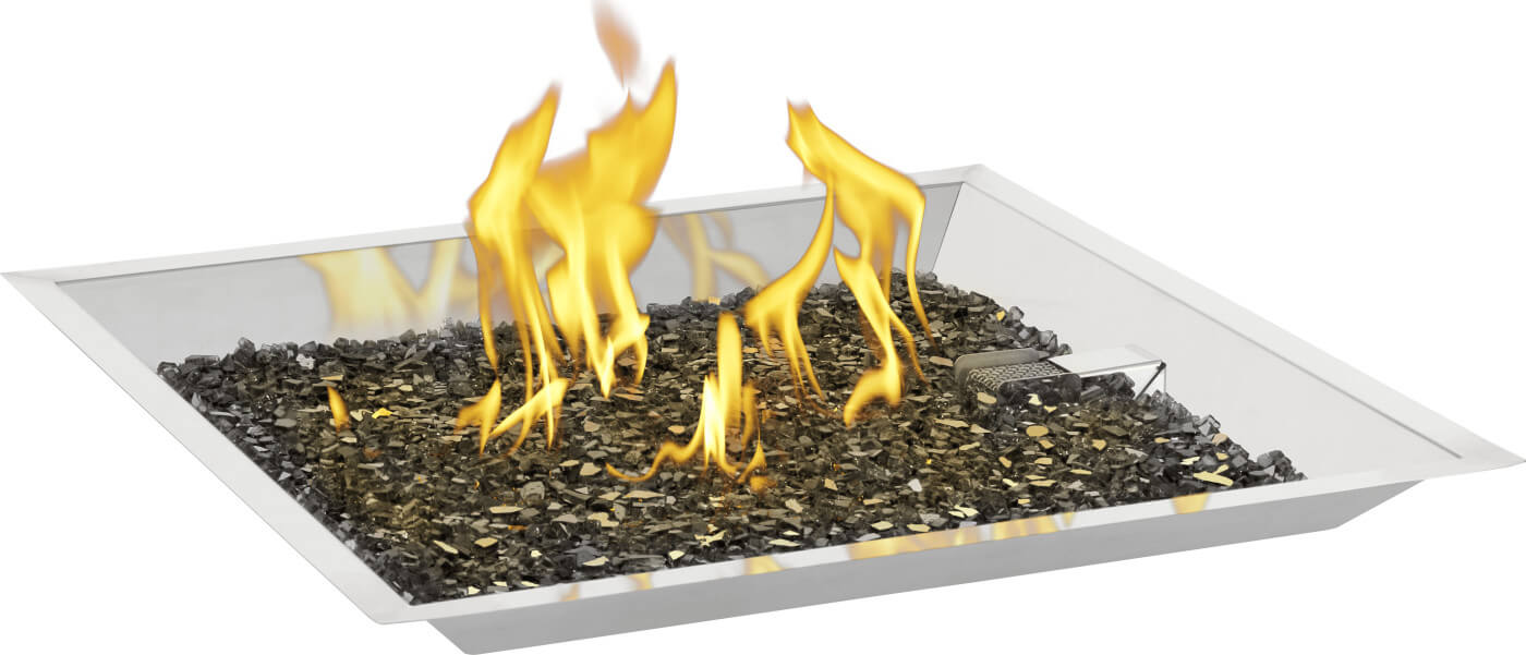 Patio Elegance St. Tropez Fire Table – Square Patioflame Table